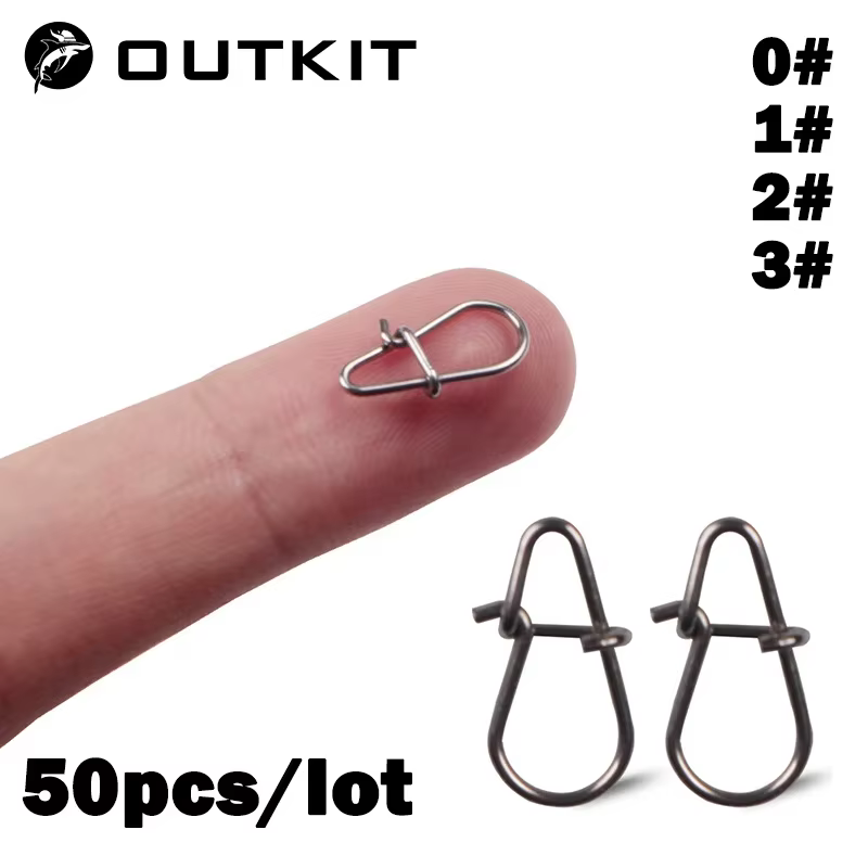 OUTKIT Pin giratorio de acero inoxidable - Clip de señuelo para mar - imagen 4