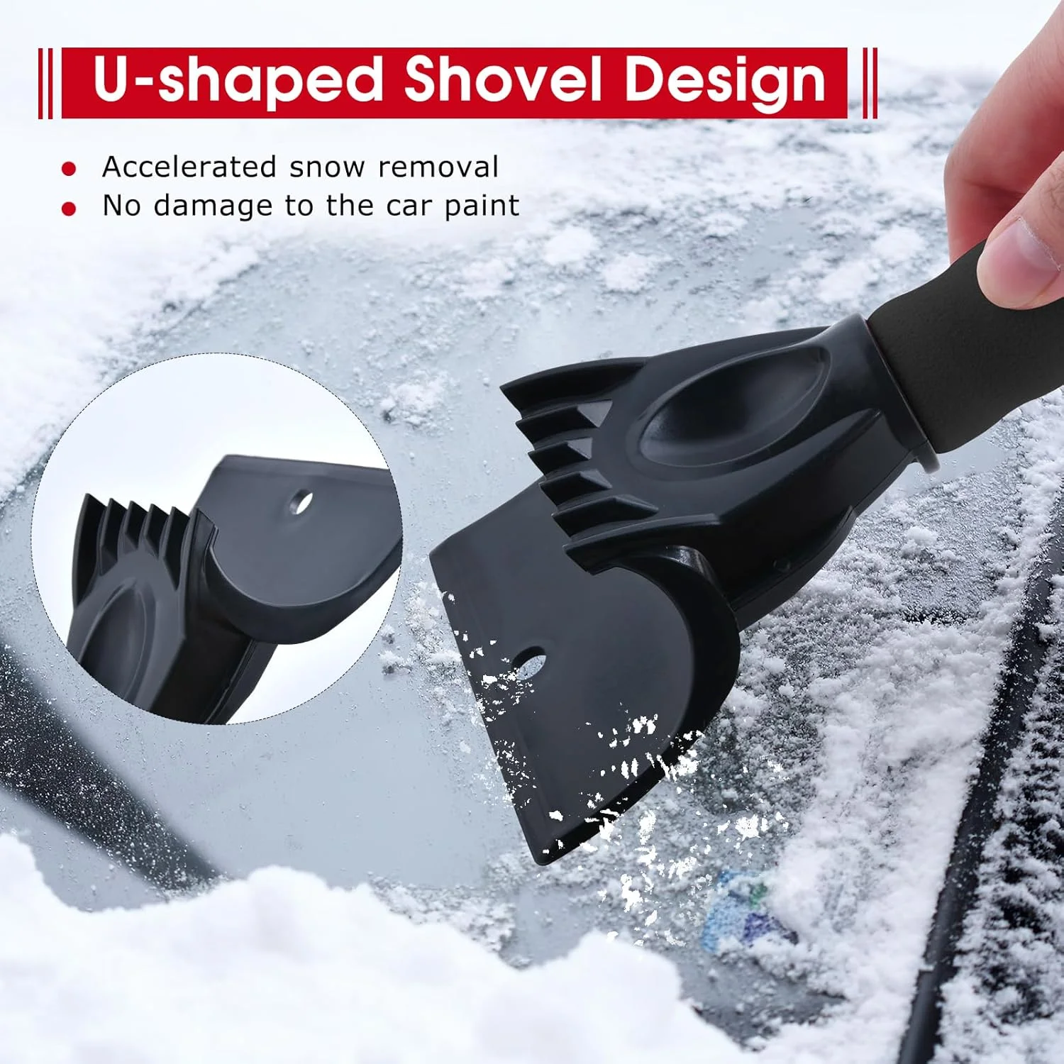 Raspador de Hielo para coches con descongelador y desempañador - imagen 2