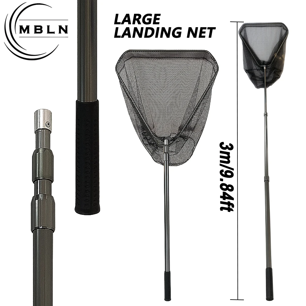 MBLN Red de aterrizaje plegable telescópica de aluminio con nailon