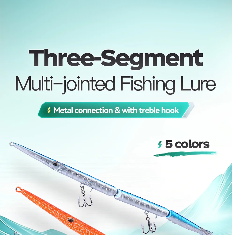 WEIHE 1 señuelo duro minnow de 3 secciones