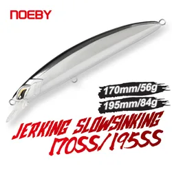NOEBY Jerkbait hundimiento lento para pesca en alta mar