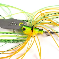 Señuelo Wobbler Metal 100mm para Lucio – 11g con falda de goma