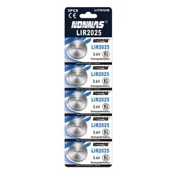 Batería recargable de litio 3,6V CR2025