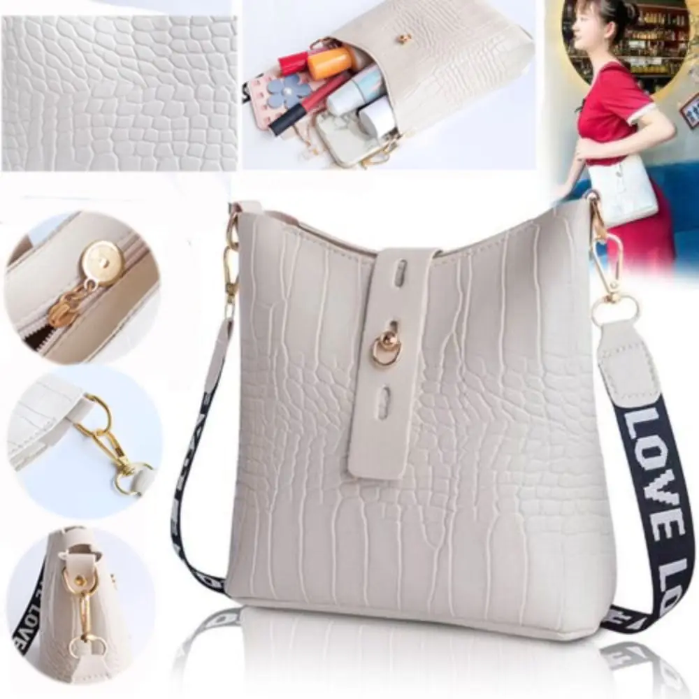 Bolso bandolera de piel sintética lisa para mujer – estilo moderno - imagen 2