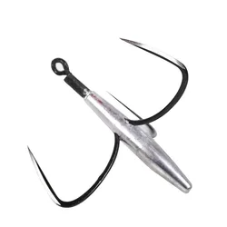 Anzuelos triples con plomo para pesca en agua salada