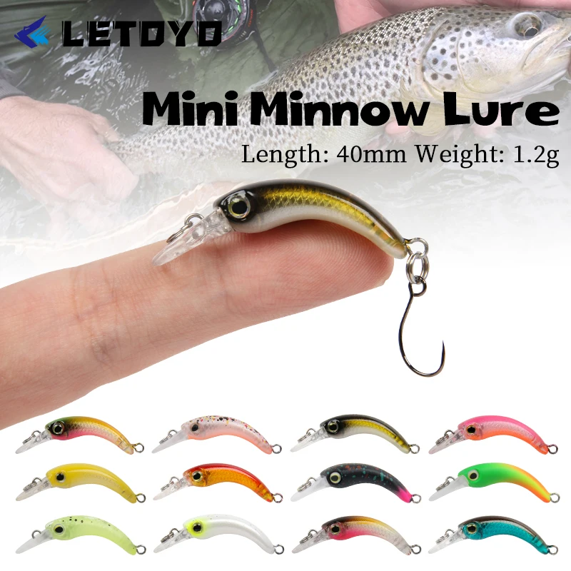LETOYO Mini Wobbler Flotante 1,2g – Señuelo para trucha - imagen 5
