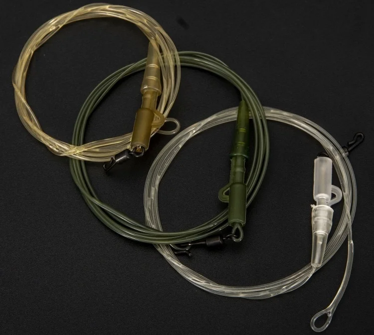 Set de sedales para pesca de carpa con cable frontal