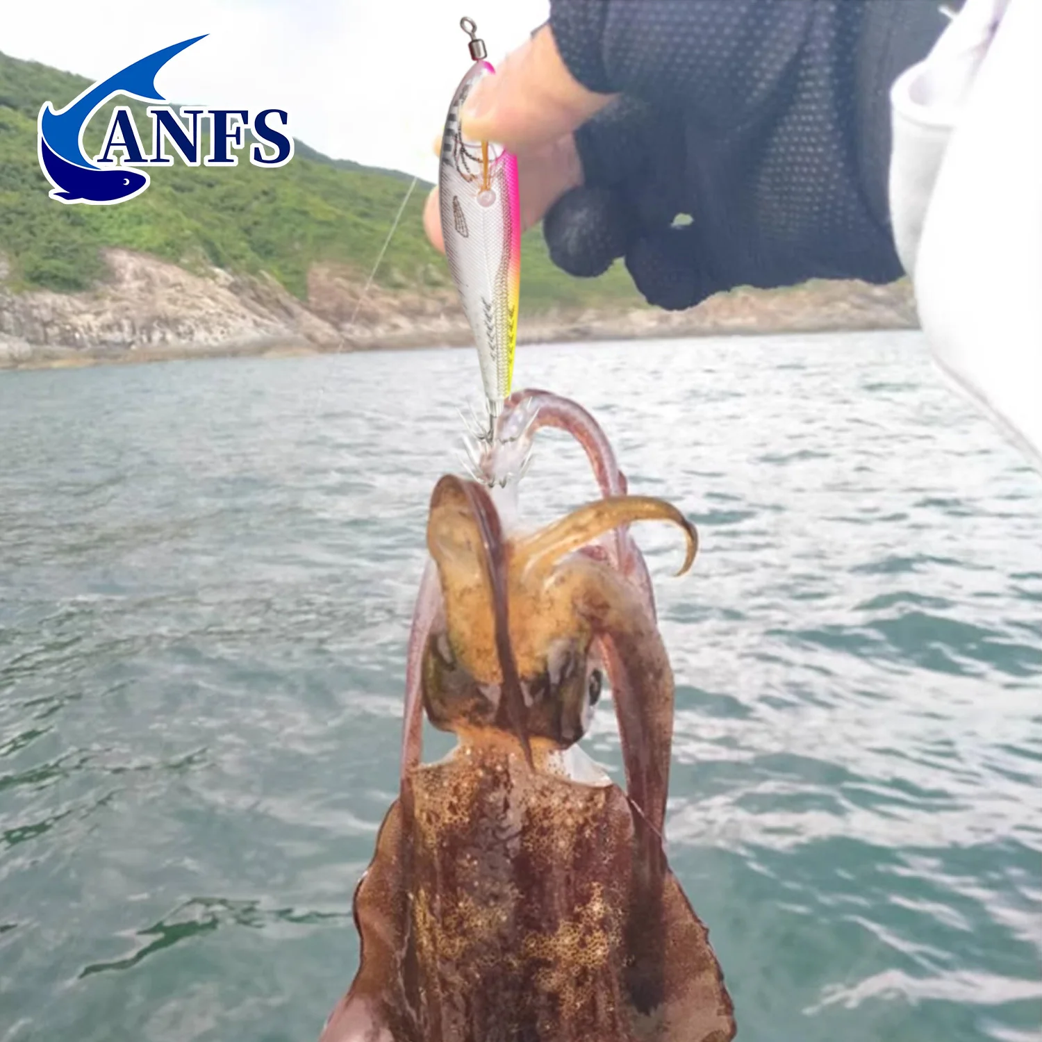 Señuelos de calamar ANFS con anzuelos para pesca marina - imagen 5