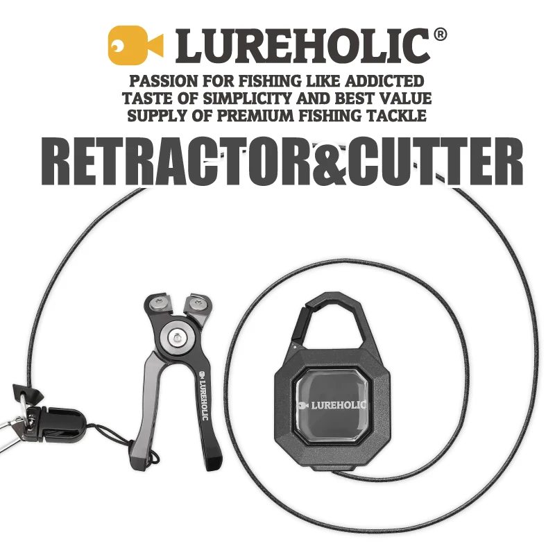 Lureholic Cortahílos de Tungsteno Extensor Retráctil