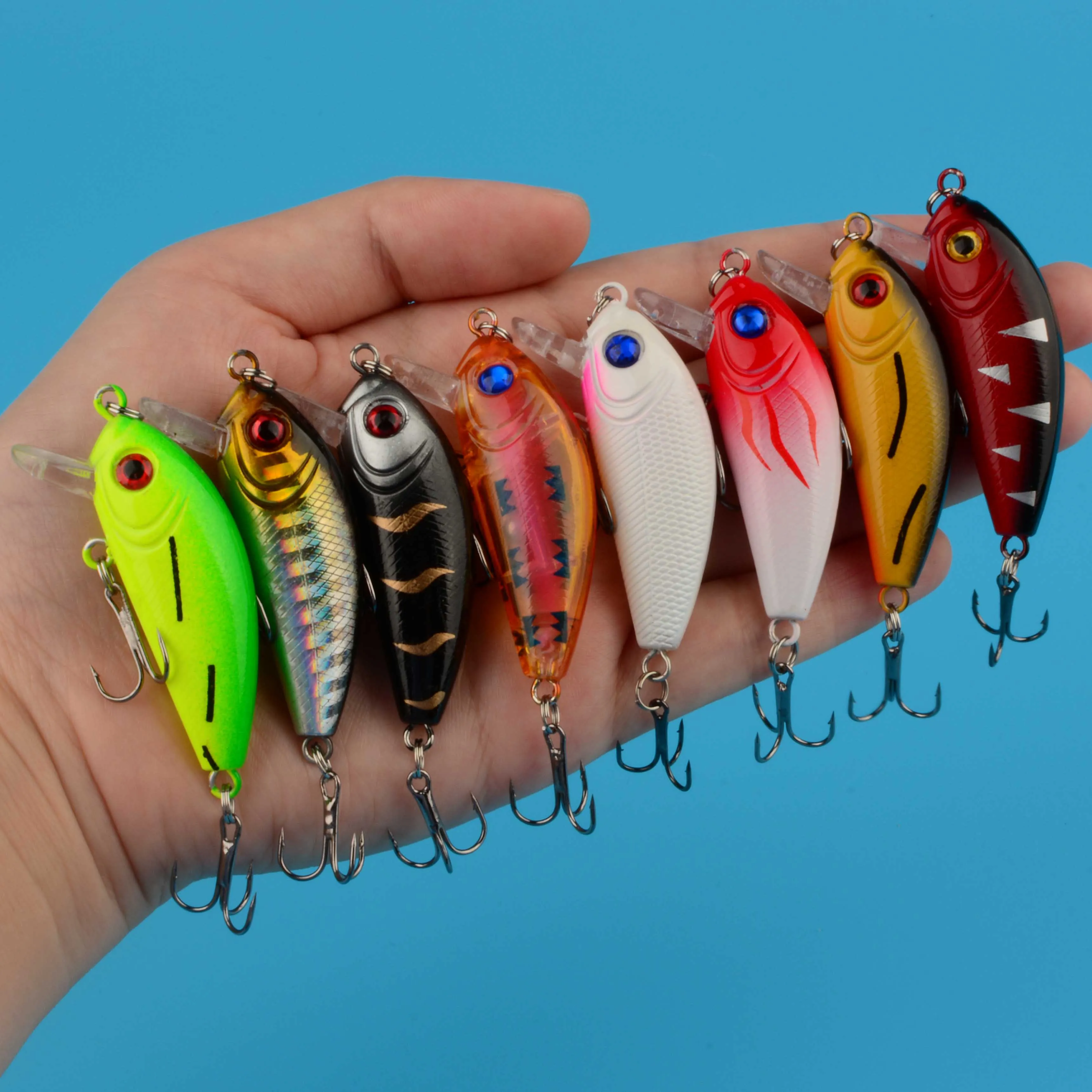 Minnow 5.2cm 4g Wobbler en acción