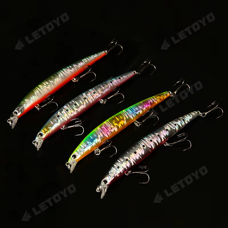LETOYO Wobbler Jerkbait Minnow Sinking 120-140mm para lucio - imagen 5