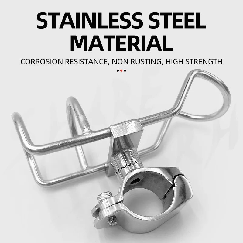 ShareShark soporte para cañas abrazadera acero inox 316 mar - imagen 3