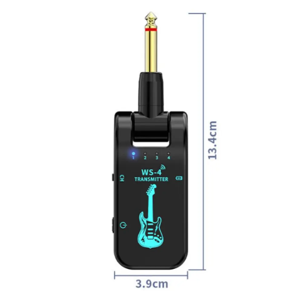 Transmisor inalámbrico de guitarra 2.4G A8 giratorio recargable USB - imagen 3