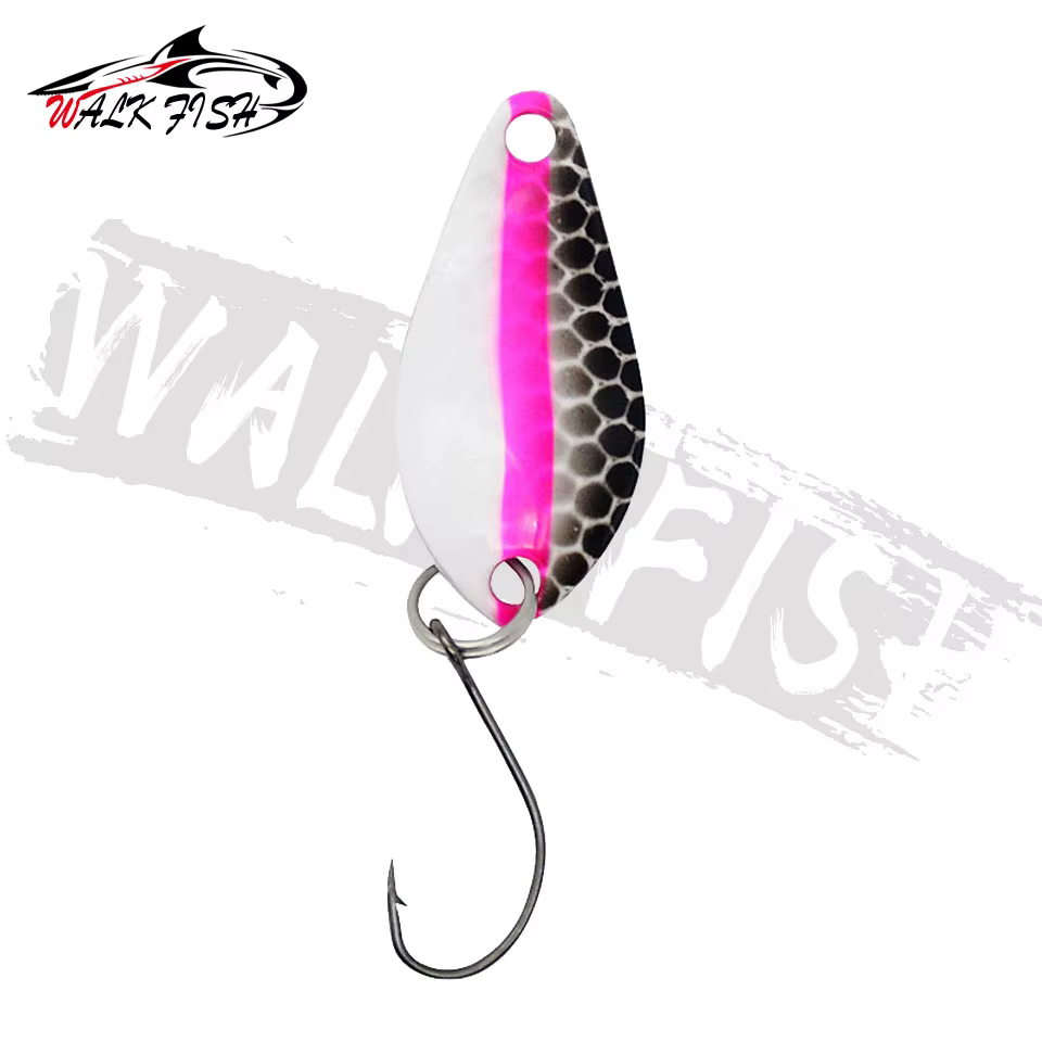 WALK FISH Cebo cuchara trucha, señuelo metálico con un solo gancho - imagen 4