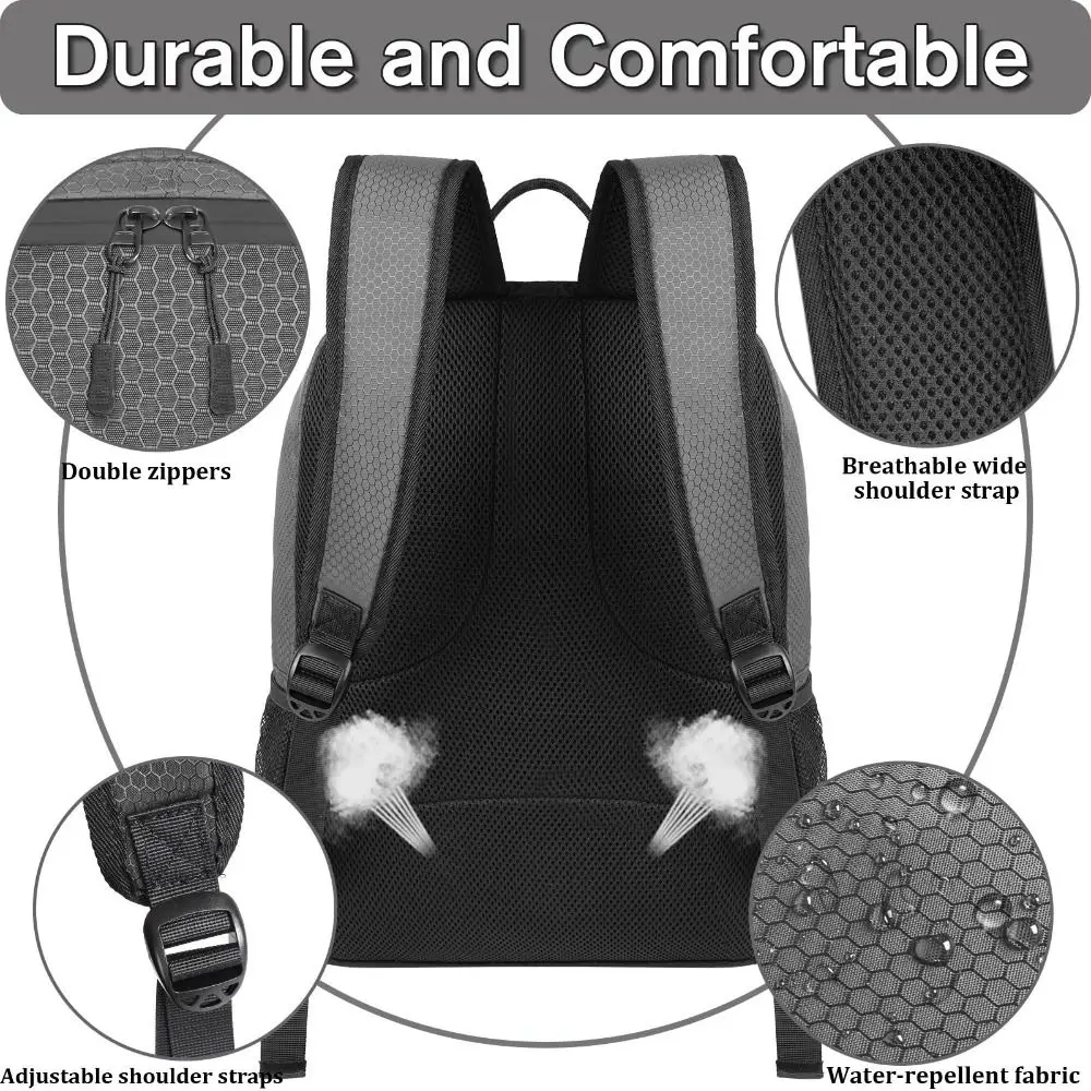 Mochila de fútbol gran capacidad con compartimento para zapatos - imagen 2