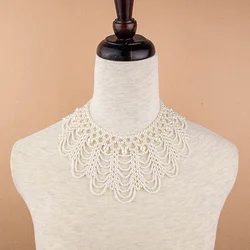 Cuello Encaje Perlas Novia – Cinta Decorativa