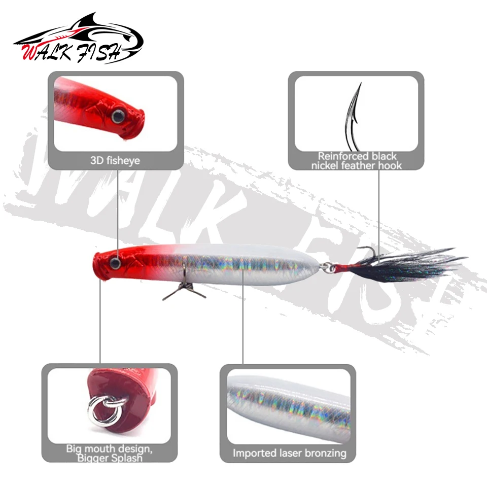 Popper Walk Fish 10g – Andador superficie para lubina - imagen 5