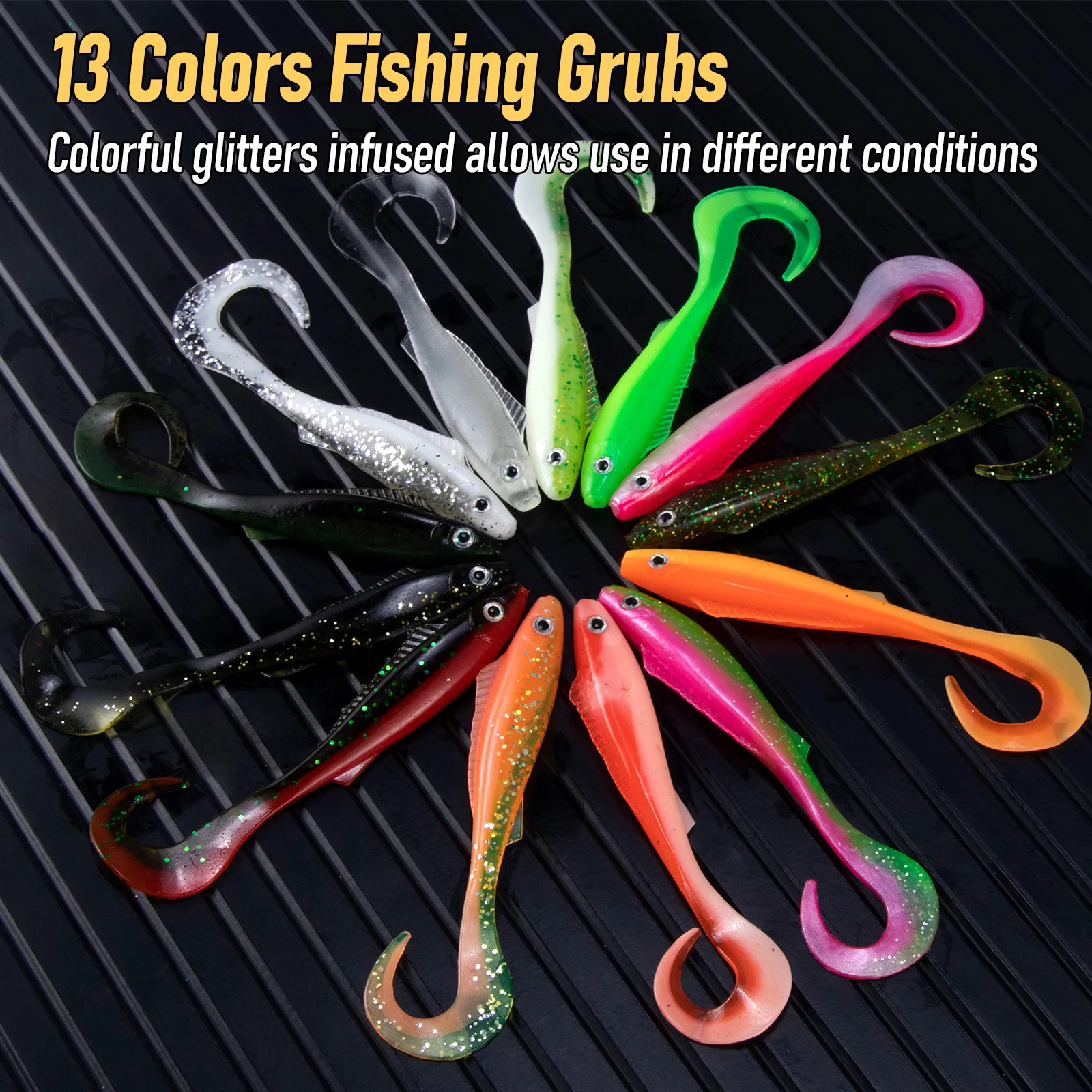 Grub Minnow 9,4 cm - Señuelo blando para lubina, lucio y trucha - imagen 5
