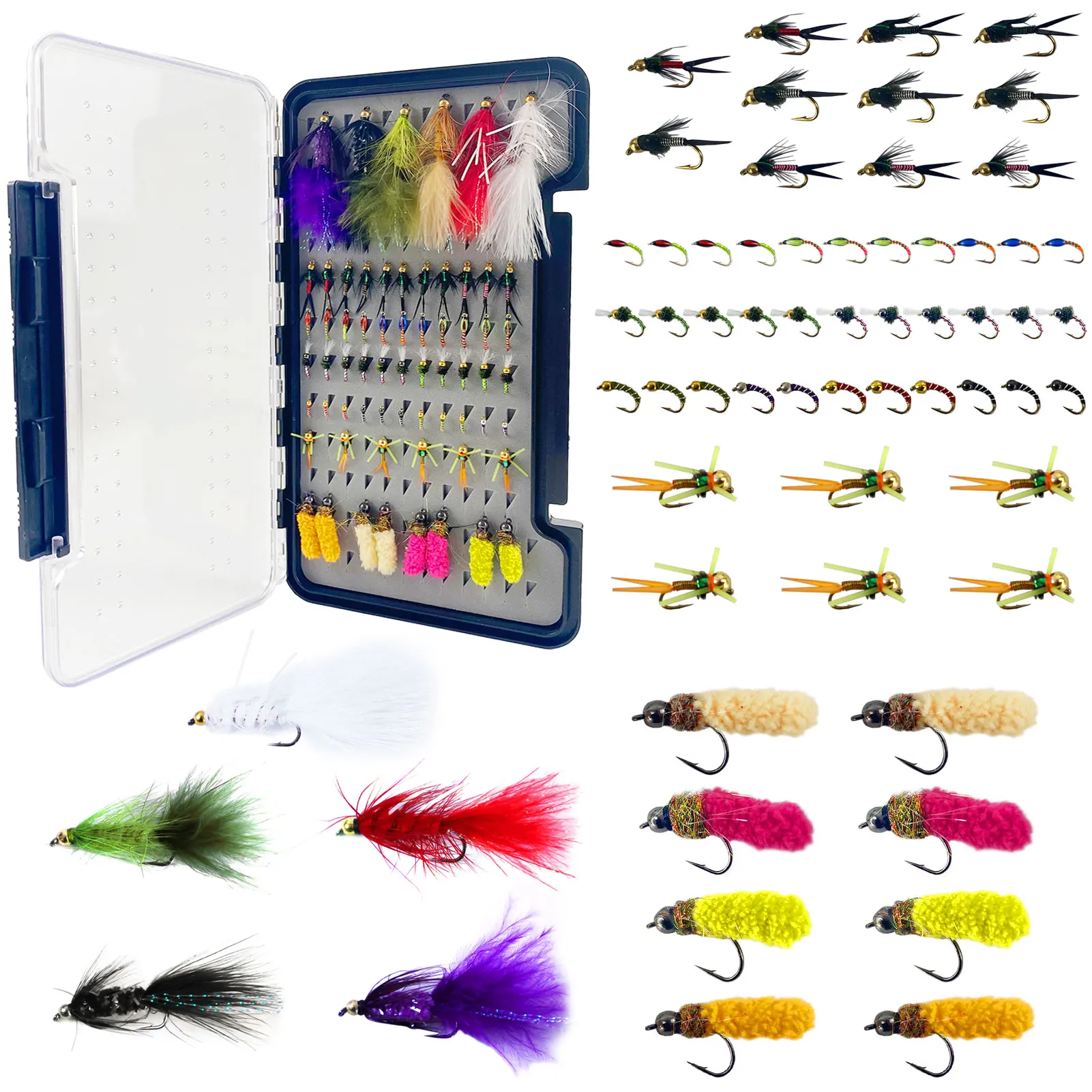 FREE FISHER Kit de moscas artificiales: ninfas y streamers - imagen 4