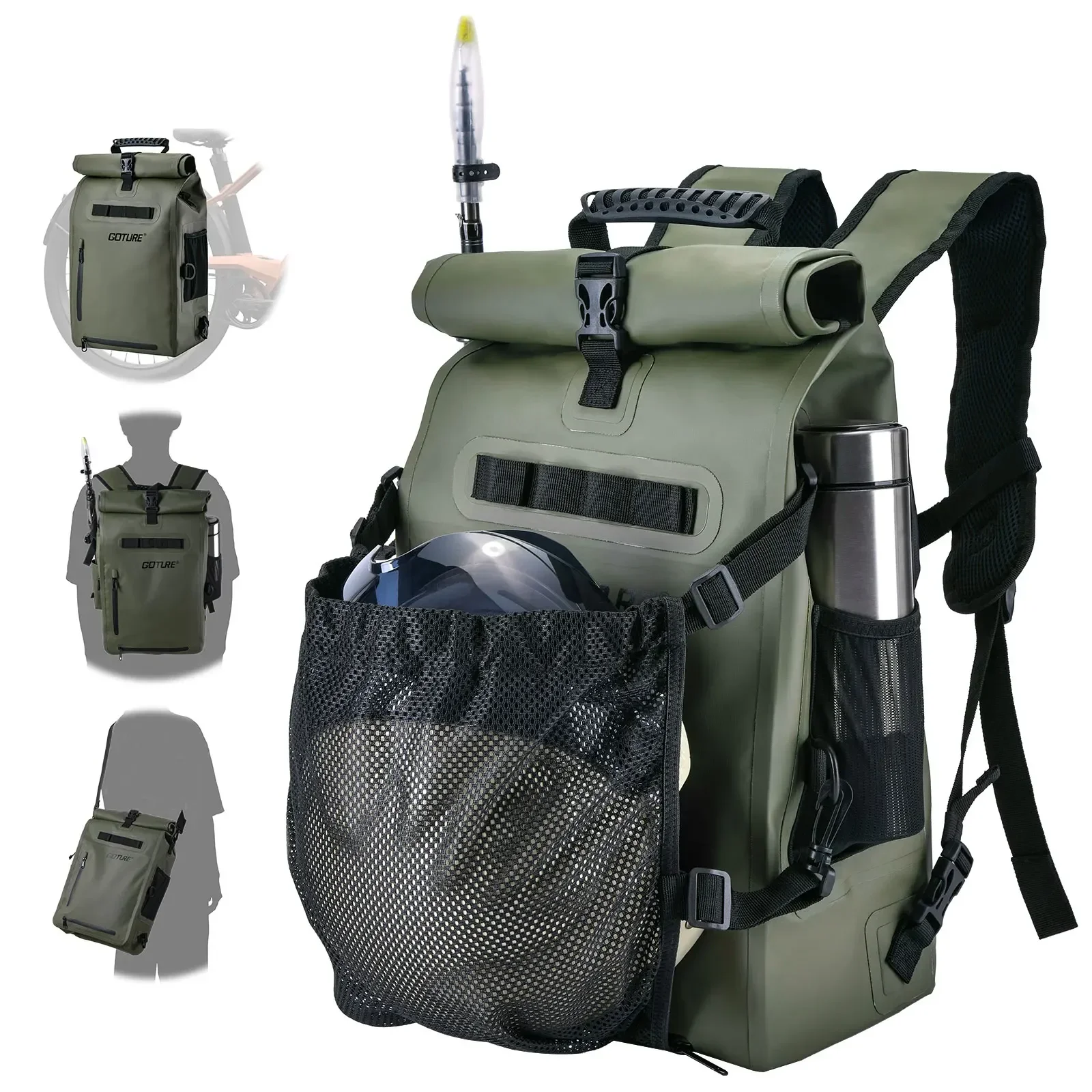 Bolsa impermeable para ciclismo con gran capacidad
