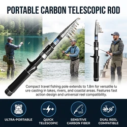 Caña telescópica Luya 1.8m – Portátil agua dulce y salada