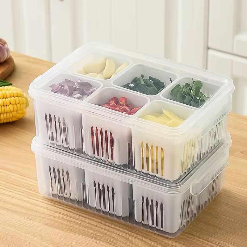 Organizador refrigerador Fruitsaver – Cajón almacenaje alimentos fresco cierre hermético - imagen 4