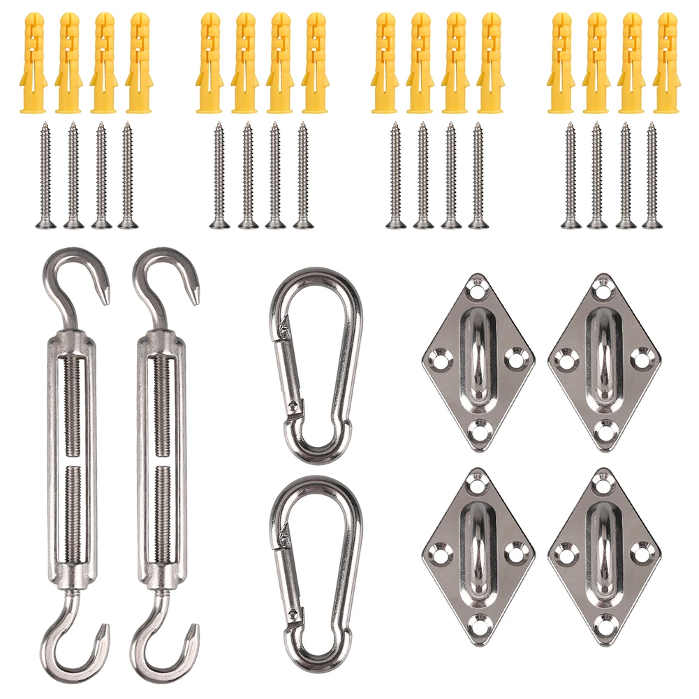 Herrajes inoxidable 304 para parasol de pesca – kit instalación fijo - imagen 2