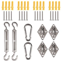 Herrajes inoxidable 304 para parasol de pesca – kit instalación fijo
