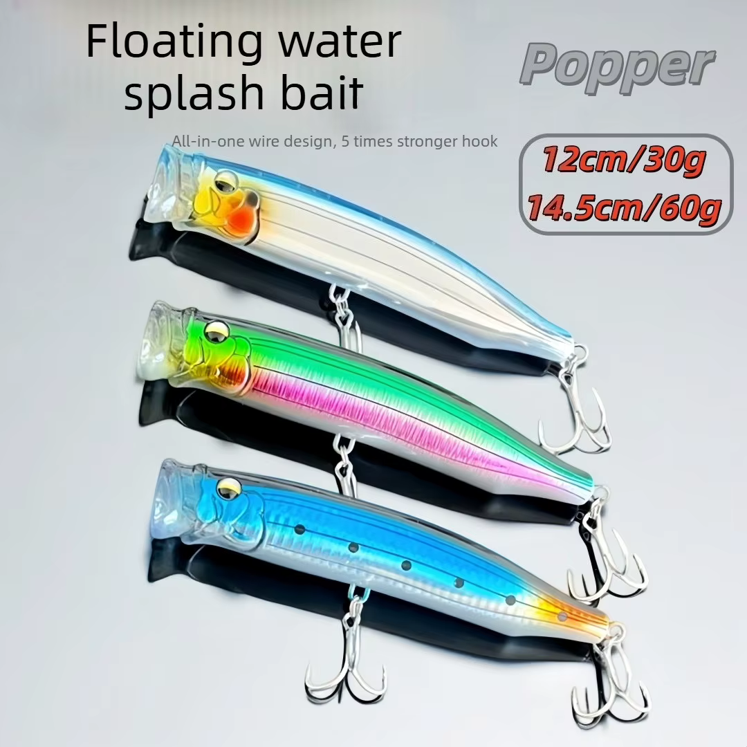 Popper Superficie para Lubina, Atún y Bonito – Señuelo Artificial