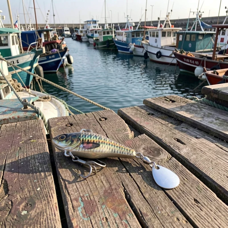 Señuelo Jig metálico VIB para lubina en agua salada con escamas 3D - imagen 5