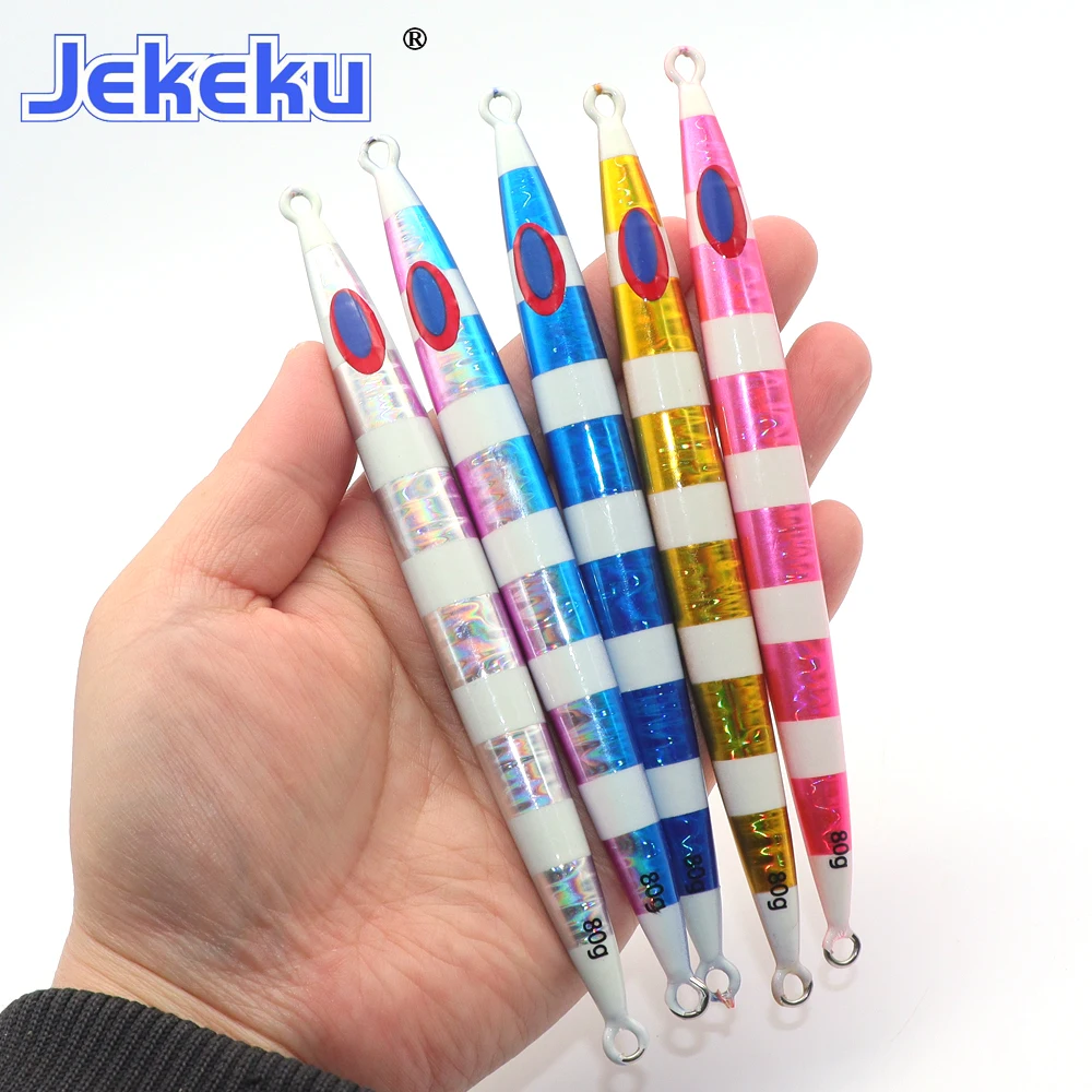 JEKEKU Wobbler señuelo de calamar oceánico con anzuelo metal - imagen 2