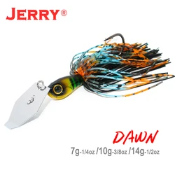 Jerry Dawn Chatterbait – Señuelo vibratorio para lubina con faldas de silicona