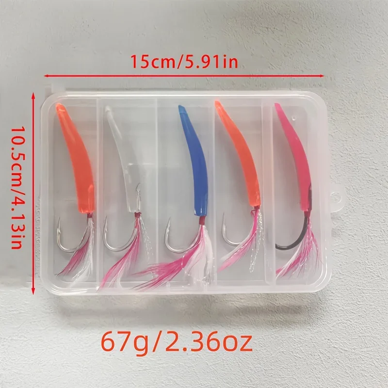 JOOYOO Anzuelo trolling para caballa – 8cm cebo artificial