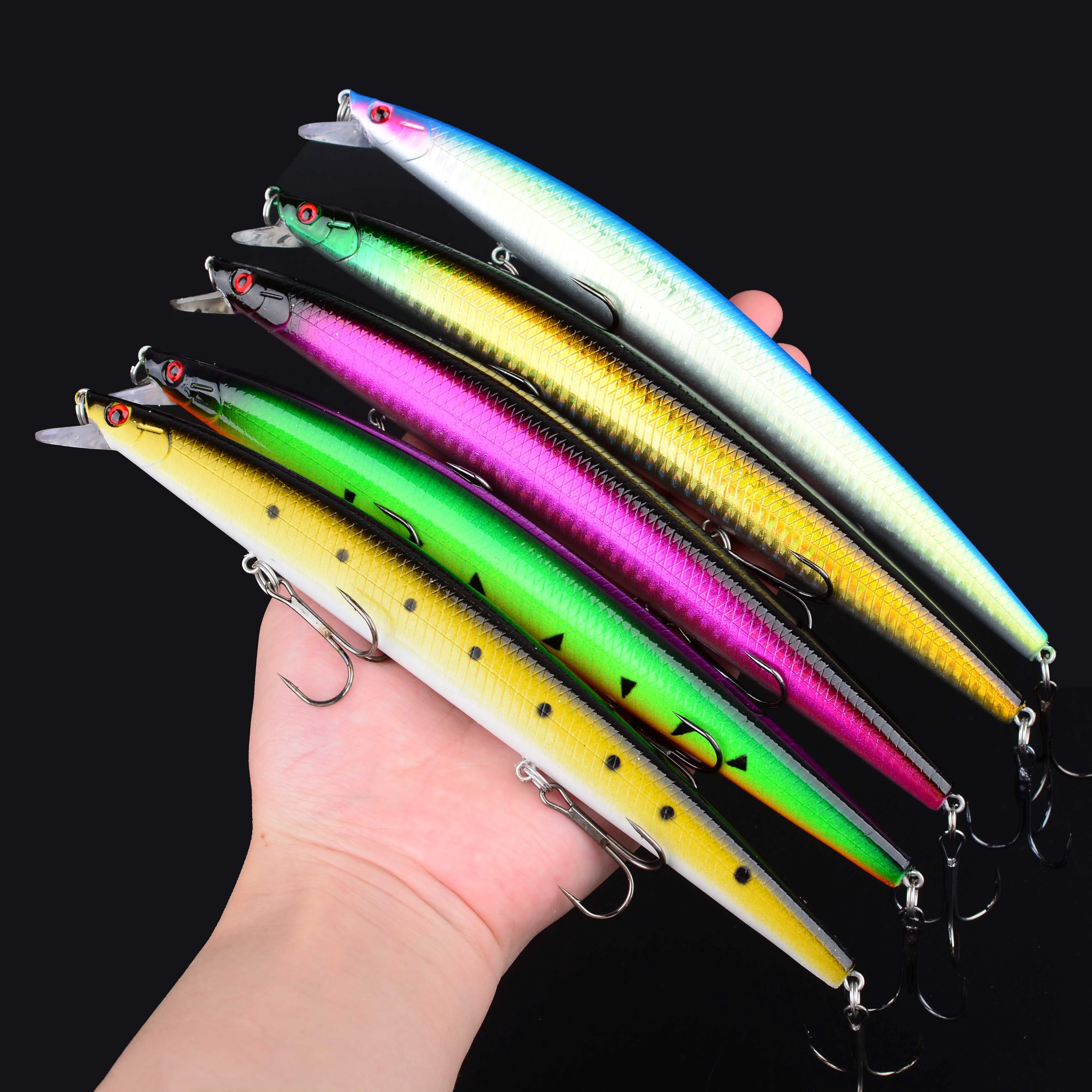 Colores vistosos para pesca marina