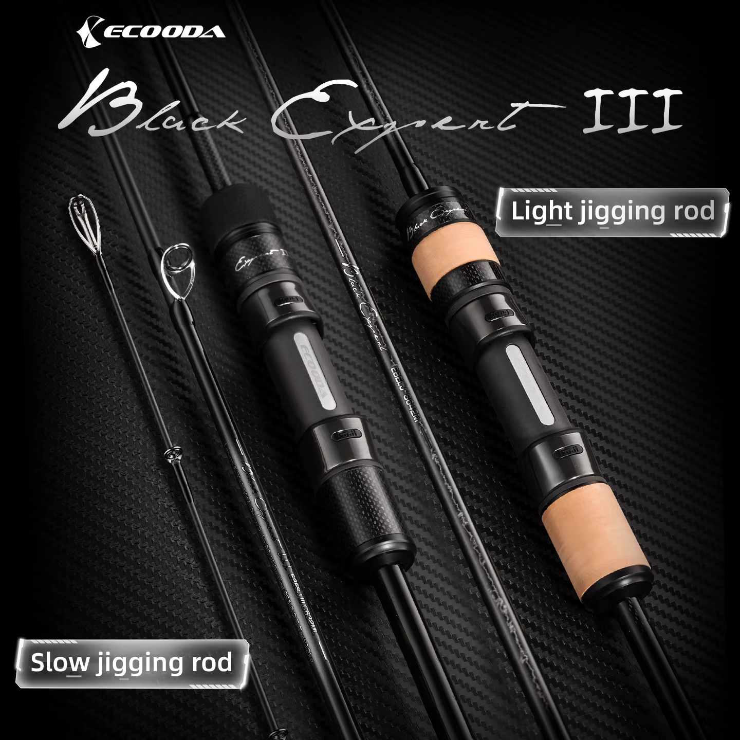 Ecooda EBESJ III Black Expert Caña Slow Jigging Carbono 40T