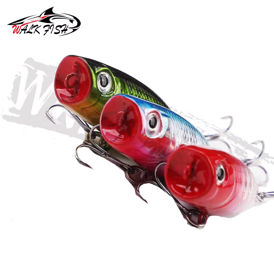 Popper Walk Fish 45mm – Señuelo superficie para lubina, lucio y trucha - imagen 4