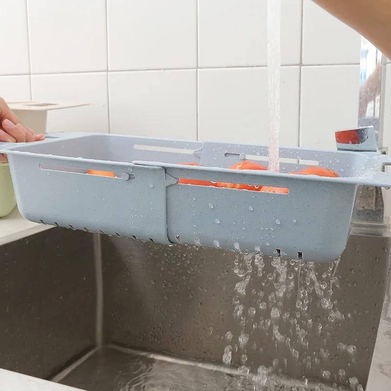 Escurridor ajustable de platos para fregadero, frutas y verduras - imagen 4