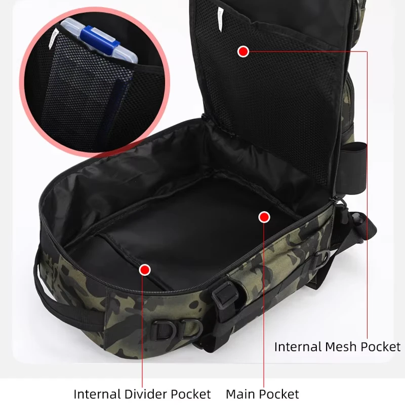 Bolsa para cañas de pesca táctica Mochila corta distancia - imagen 4