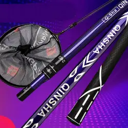 Red de pesca de fibra de carbono ZZ376 2,4‑3 m – bloqueo libre M8