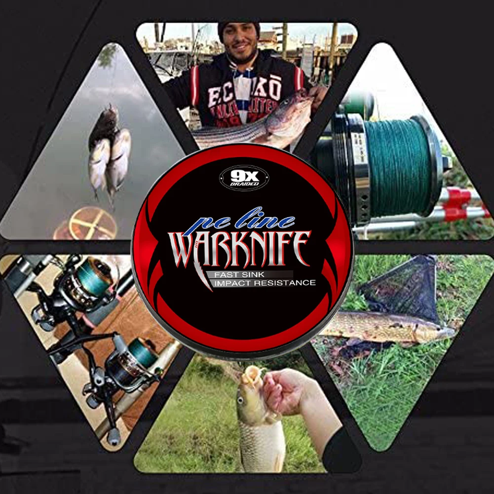 Warknife X9 Trenzado PE 9 hebras – Multifilamento para carpa - imagen 5