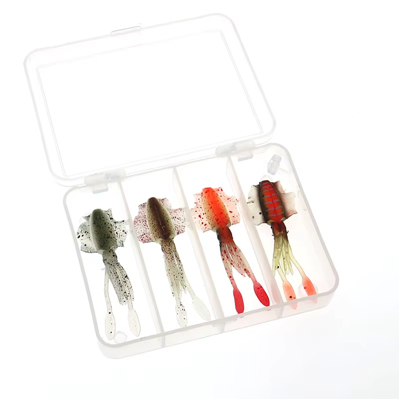 Señuelos Blandos Calamar UV 6,5cm 2g – Pack 4 unidades
