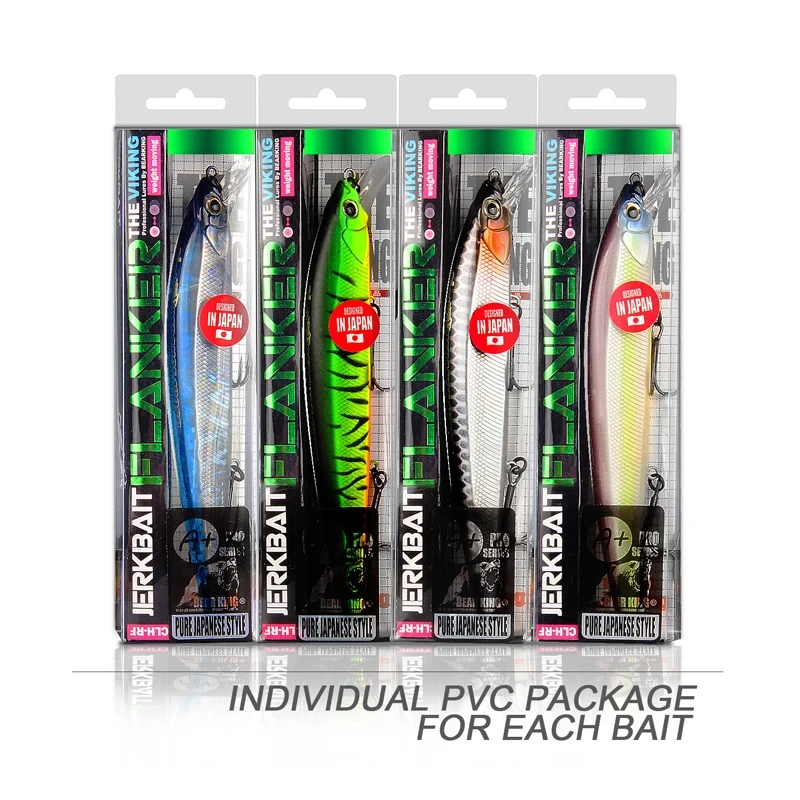 BEARKING Señuelo Wobbler Pececillo – Colores surtidos y peso tungsteno - imagen 2