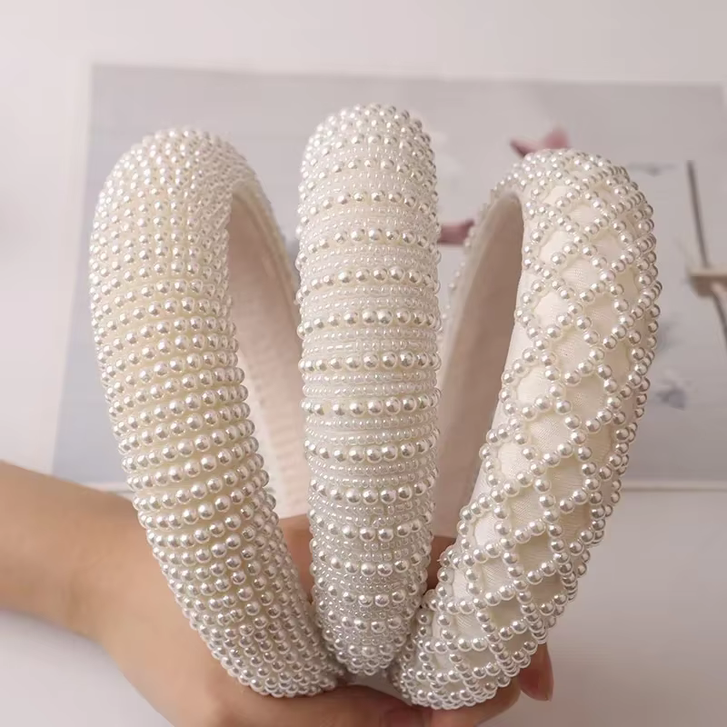 Diadema de Perlas Retro – Accesorio de Cabello para Mujer - imagen 3