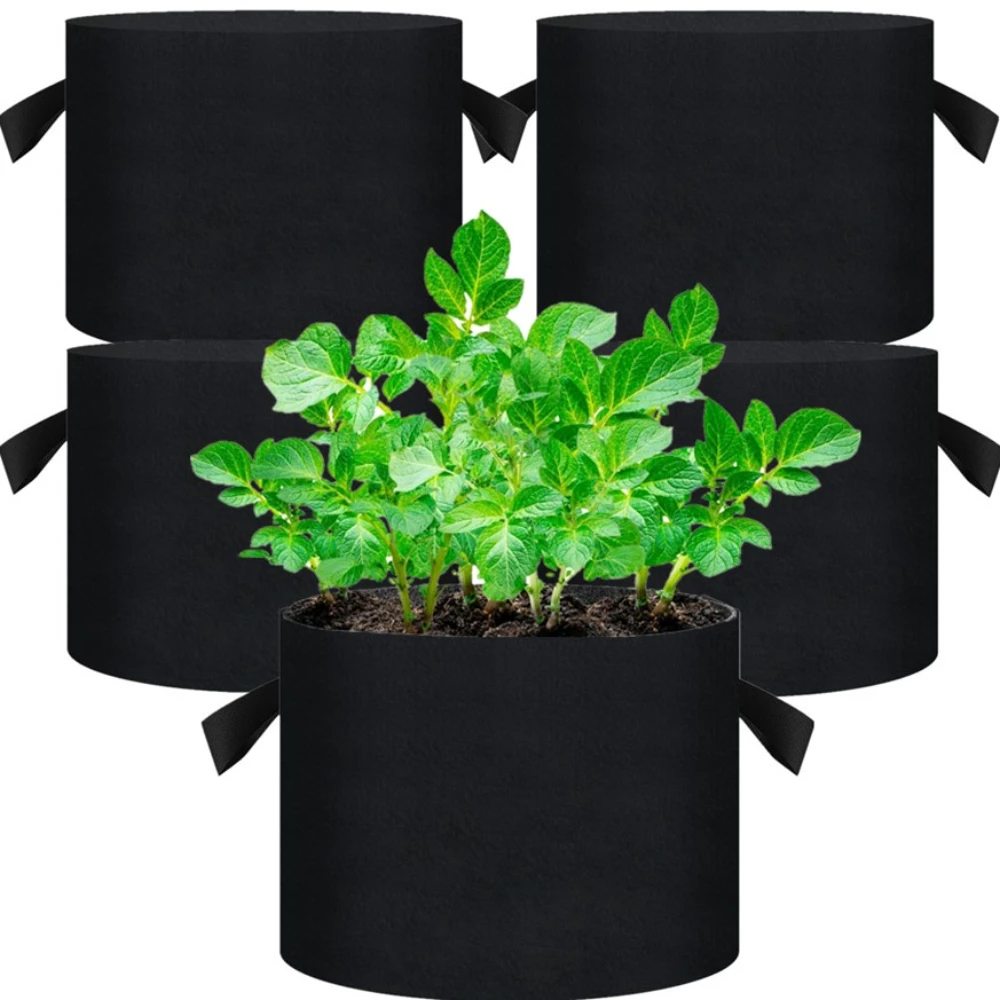 Bolsas de cultivo de tela no tejida con asas y aireación para plantas - imagen 5