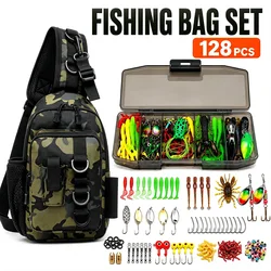 Set de pesca Thornsline con señuelos, anzuelos y spinners para agua