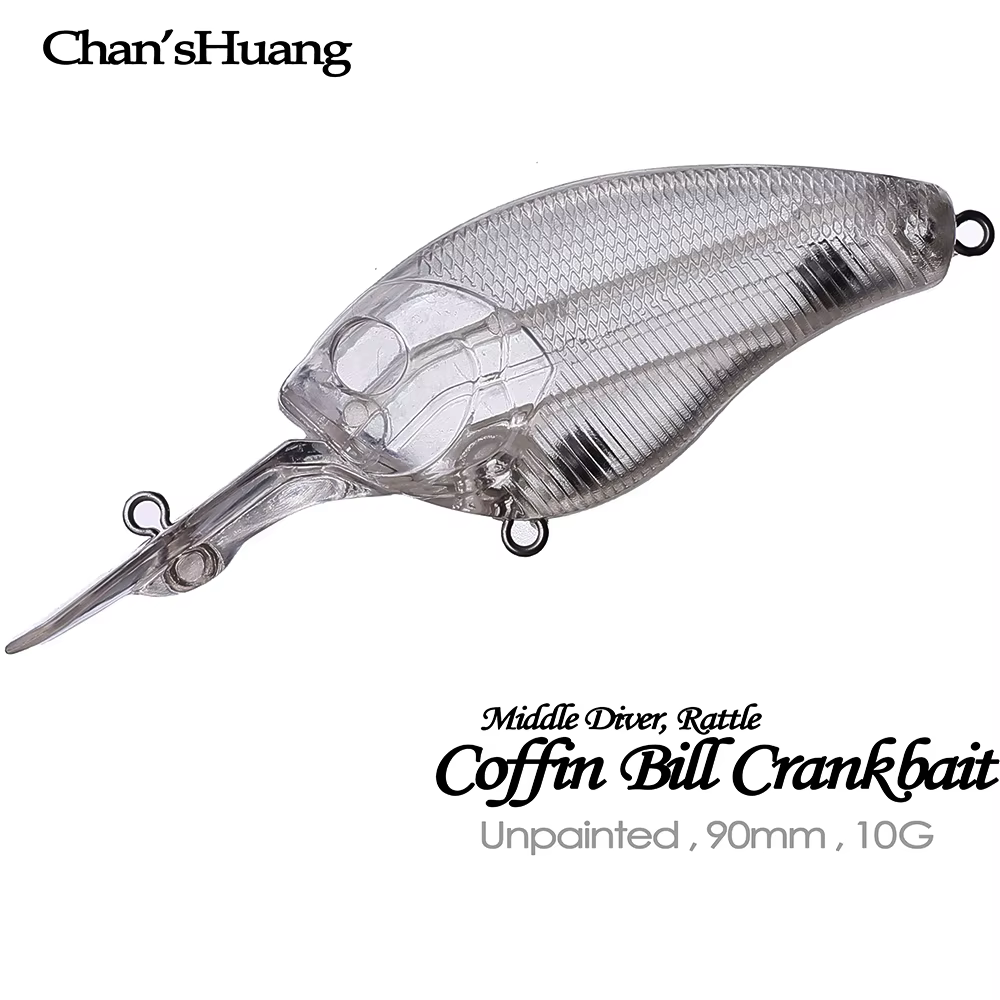 Chan'sHuang Cuerpo de Crankbait sin pintar