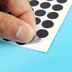 Pegatinas negras para bolas de billar con puntos
