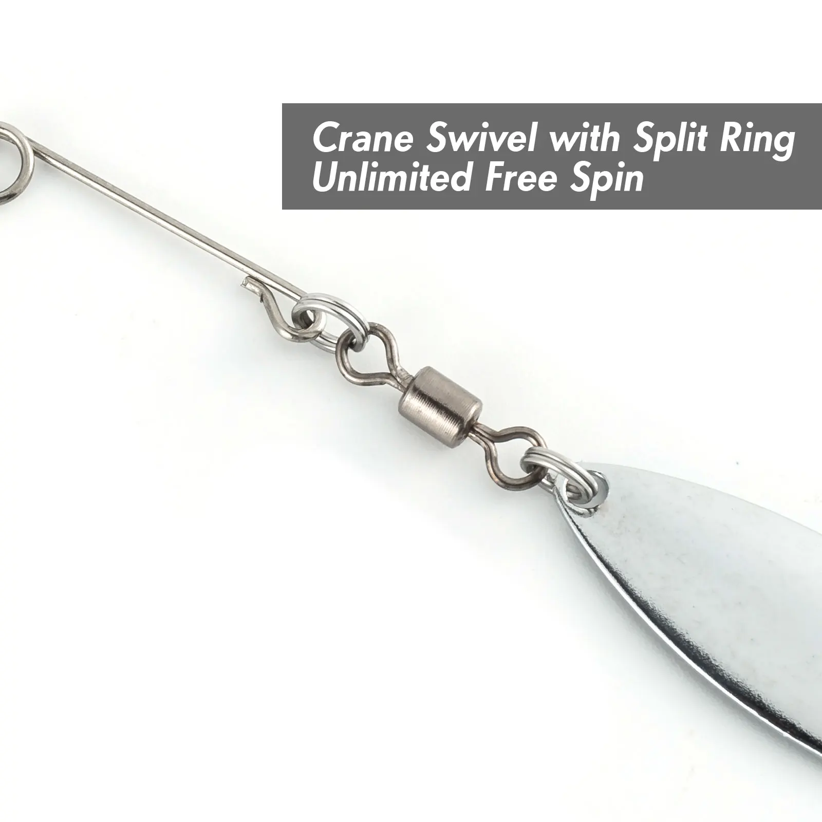 Spinnerbait de aluminio para black bass – Señuelo con paleta - imagen 5
