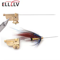 Kit herramientas atar moscas tubular 3 agujas - Salmón multicolor