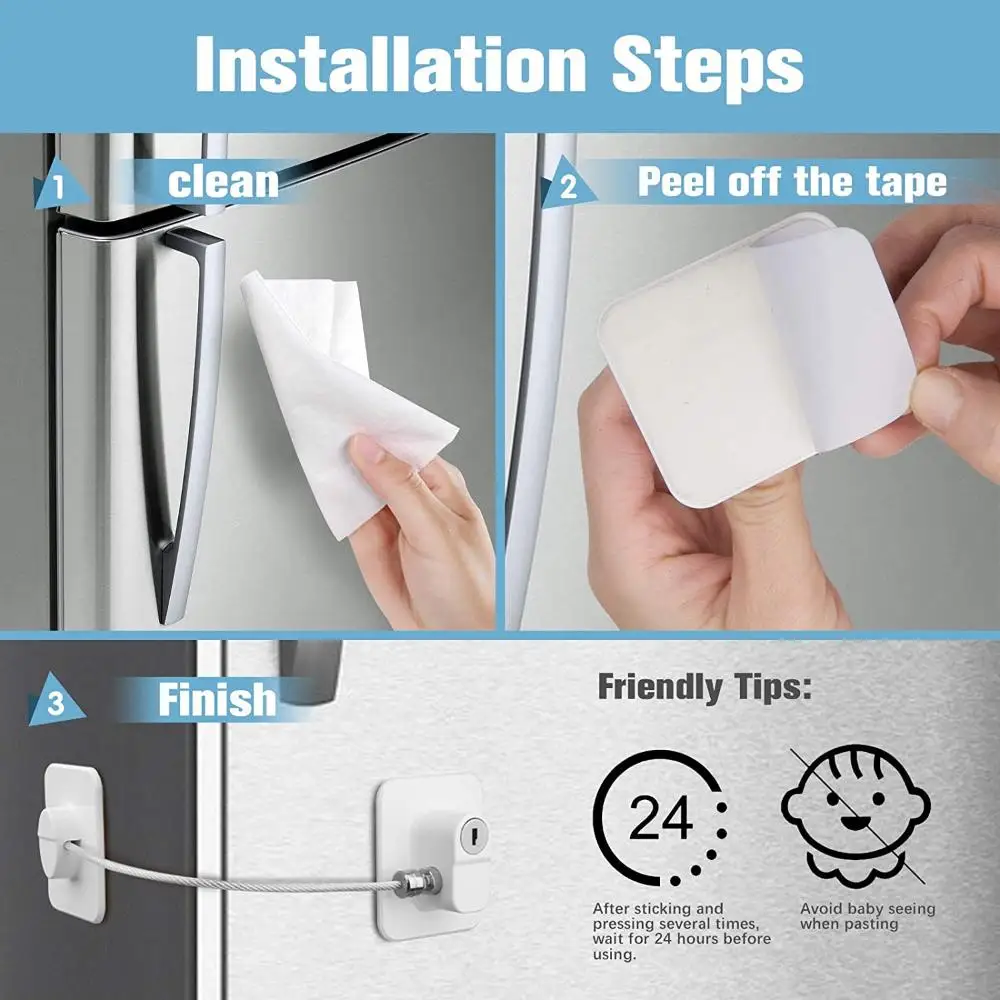 Cerradura de seguridad para frigorífico con contraseña digital - imagen 3